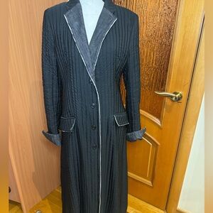 GF Ferre long single breasted trench coat Sz 46 USA Sz 10